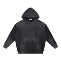 star hand-frayed hoodie.